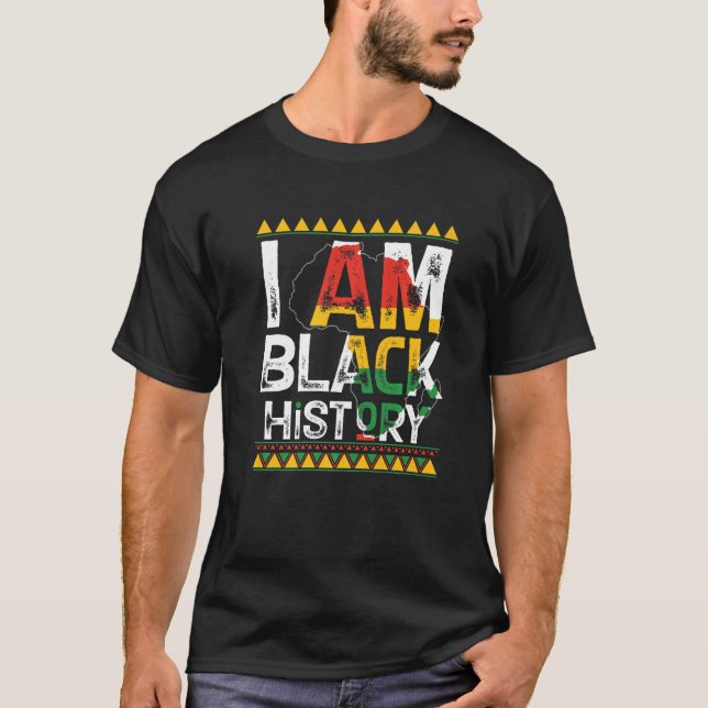 T-shirt I Am Black History Month Melanin BLM  African Amer (Devant)