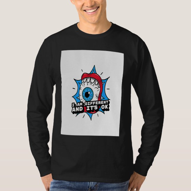 T-shirt I am different and It's ok (Devant)