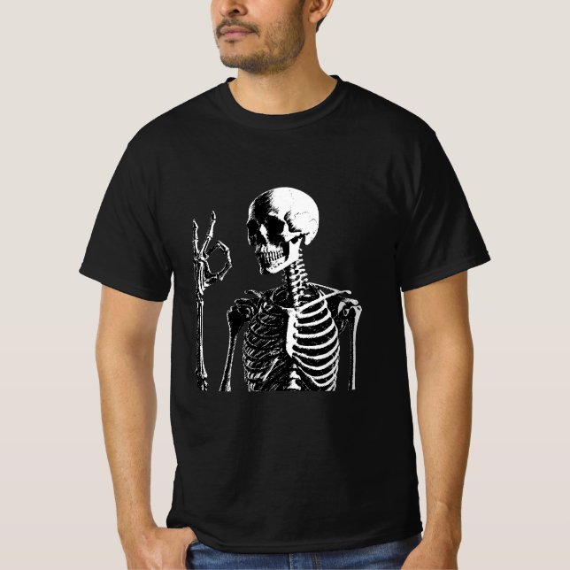 T-shirt I am Okay Skull (Devant)