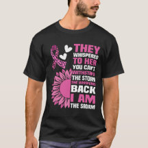 "I Am the Storm" Inspirational Pink Citation Desig