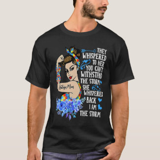 T-shirt I Am The Storm Strong Woman Autism Awareness Puzzl