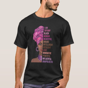 T-shirt I Am Tiffany Black Woman Histoire Mois 2022 Pride