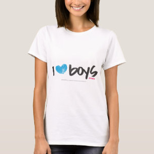 T-shirt I Aqua de garçons de coeur