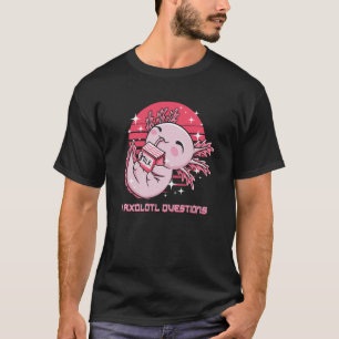 T-shirt I Axolotl Questions Salamander Mèmes Amphibiens Tr