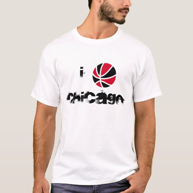 T-shirt I b-ball Chicago (Devant)