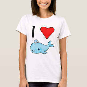 T-shirt I baleines d'amour des baleines I de coeur