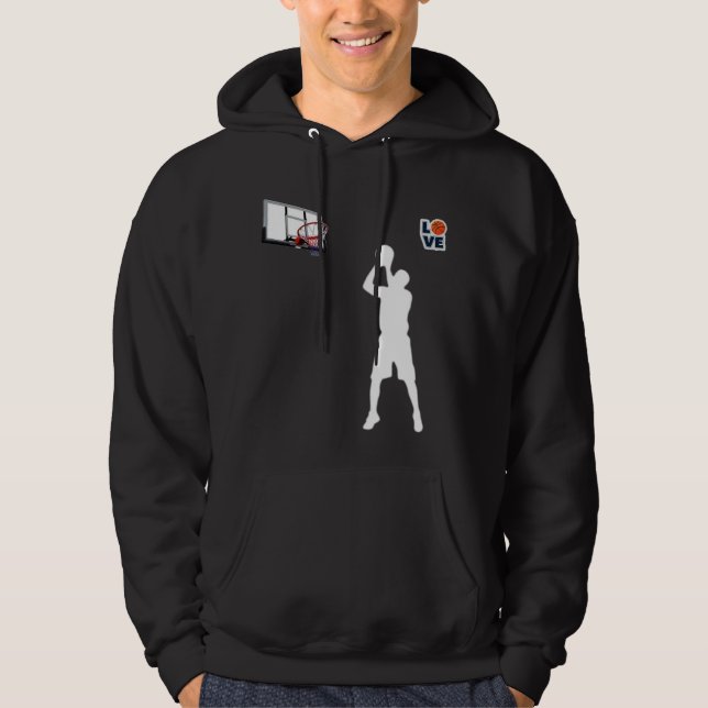 T-Shirt I❤ Basketball  Hoodie (Vorderseite)