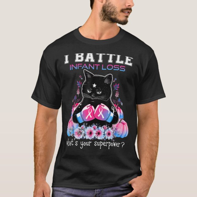 T-shirt I Battle Infant Conscience de la perte Chat (Devant)