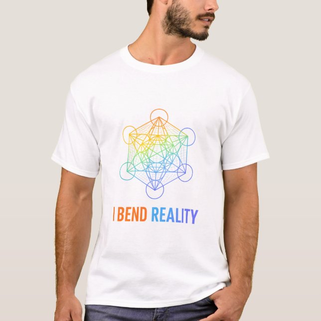 T-shirt I Bend Reality – Sacred Geometry Energy Design (Devant)