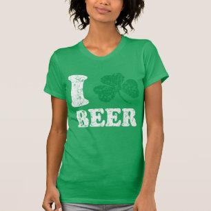 T-shirt I Bière Shamrock Jour de la Saint Patrick irlandai