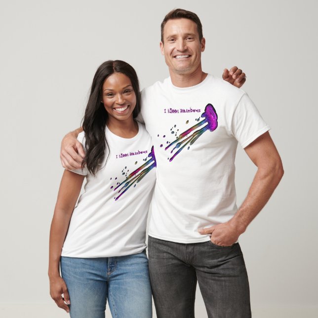 T-shirt "I Bleed Rainbows" Splash (Unisexe)
