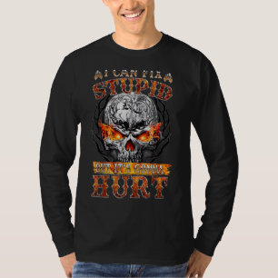 T-shirt I-Can-Fix Stupide Mais ça va faire mal à un crâne 