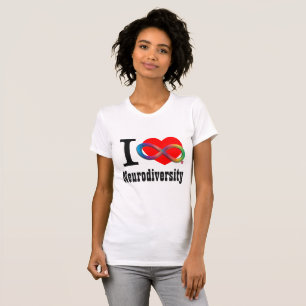 T-shirt I chemise d'infini d'arc-en-ciel de Neurodiversity