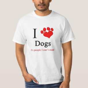 T-shirt I chiens de coeur