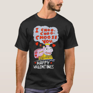 T-shirt I Choo Choo Choisissez Vous Valentines Day Train T