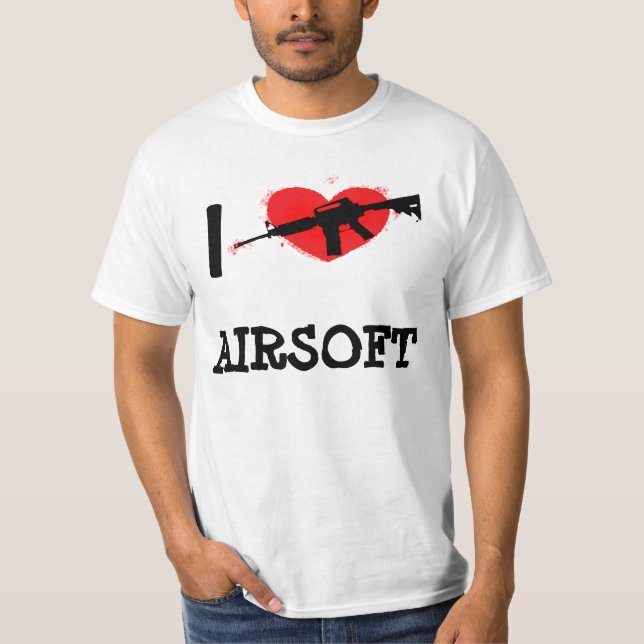 T-shirt I coeur Airsoft (Devant)