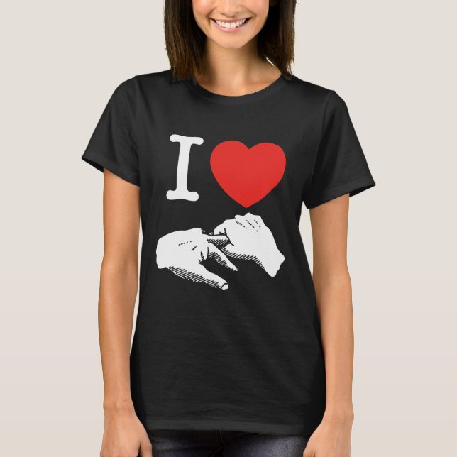 T-shirt I coeur (amour) anal (Devant)