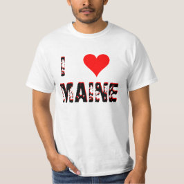 T-shirt I coeur (amour) Maine