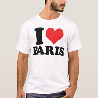 T-shirt I coeur/amour Paris