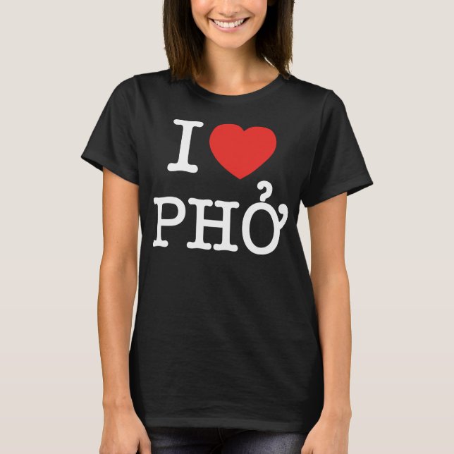 T-shirt I coeur (amour) Pho (Devant)