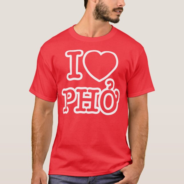 T-shirt I coeur (amour) Pho (Devant)