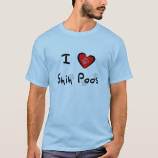 T-shirt I coeur - amour Shih Poos