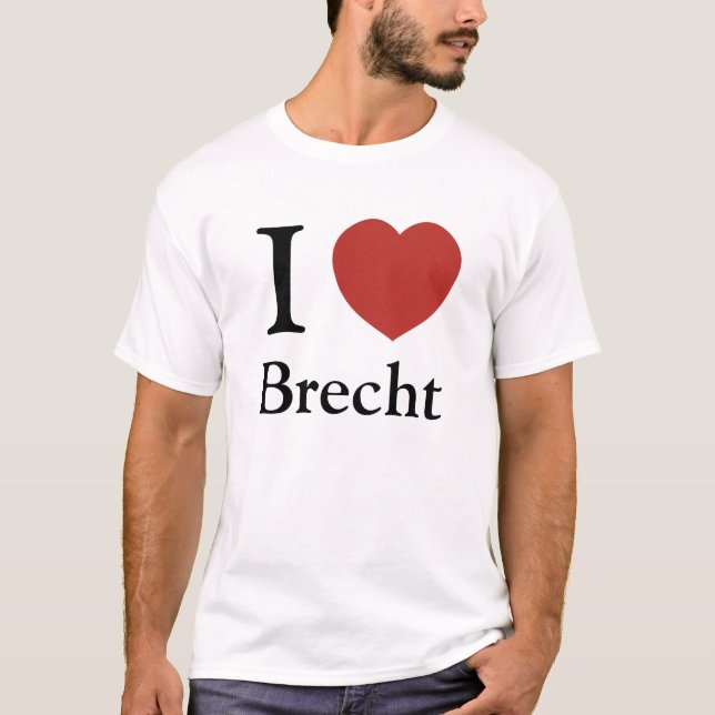 T-shirt I coeur Brecht (Devant)