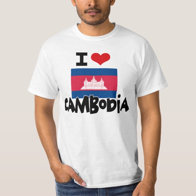 T-SHIRT I COEUR CAMBODGE (Devant)