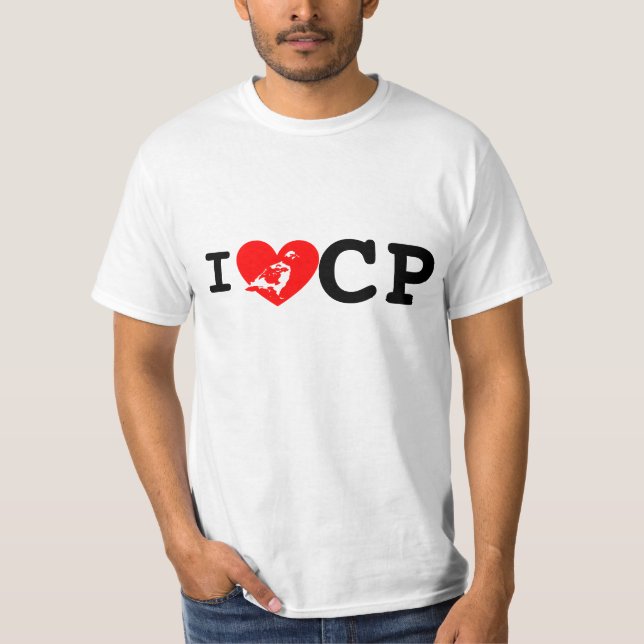 T-shirt I coeur CP BG légère (Devant)
