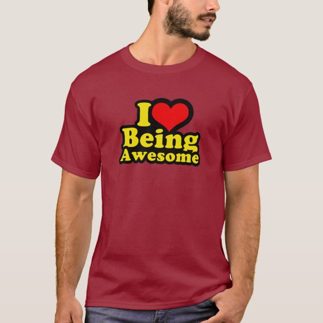 T-shirt I coeur étant impressionnant (Devant)