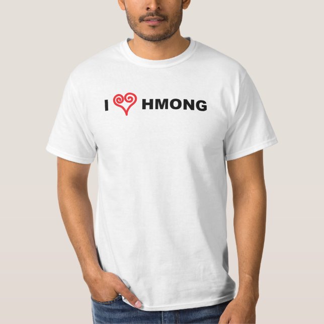 T-shirt I coeur Hmong (Devant)
