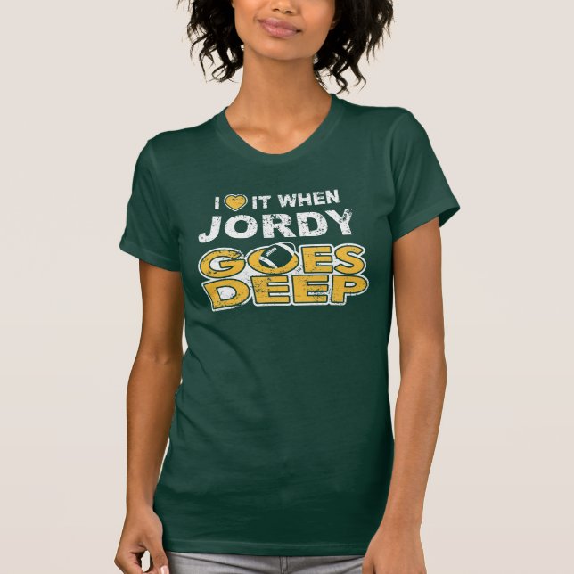 T-shirt I coeur il quand Jordy va profondément (Devant)