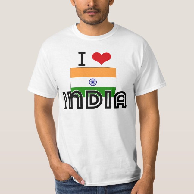 T-SHIRT I COEUR INDE (Devant)