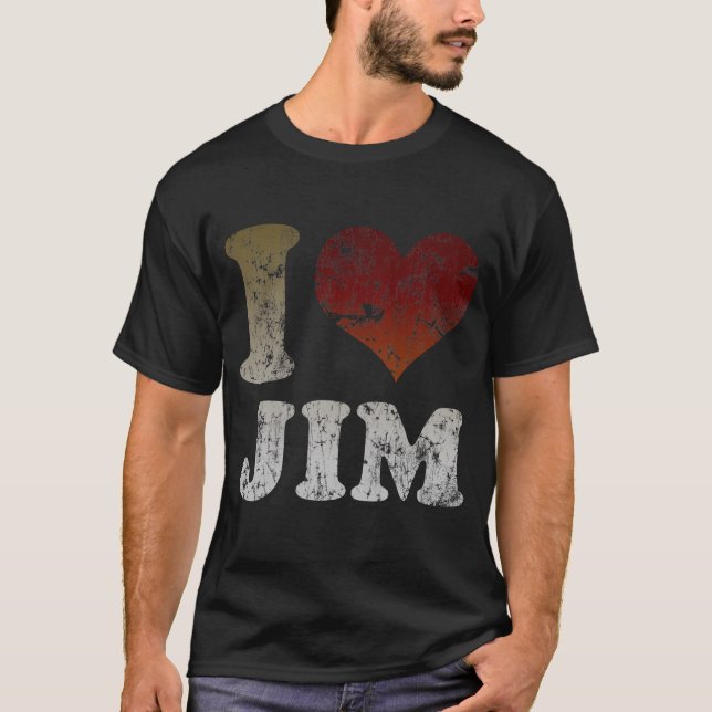 T-shirt I coeur JIM (Devant)
