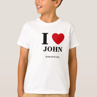 T-shirt I coeur John, pièce en t d'enfants