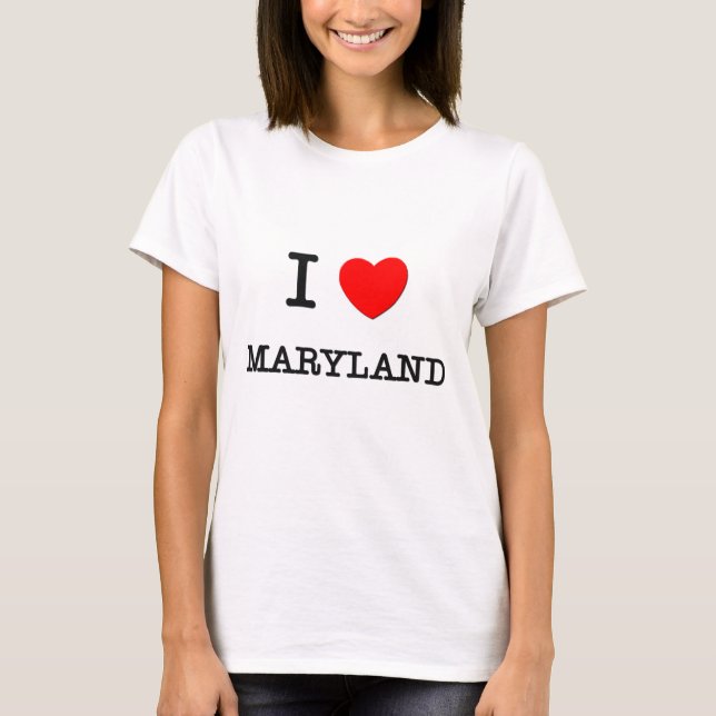 T-SHIRT I COEUR LE MARYLAND (Devant)