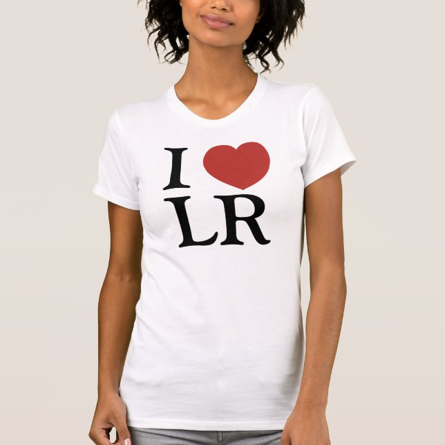 T-shirt I coeur Lee Rae - customisé (Devant)