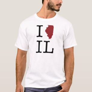 T-shirt I coeur l'Illinois