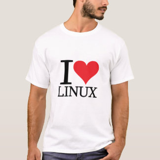 T-shirt I coeur Linux
