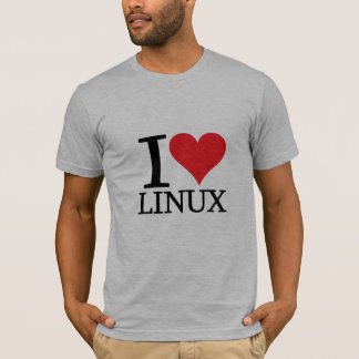 T-shirt I coeur Linux