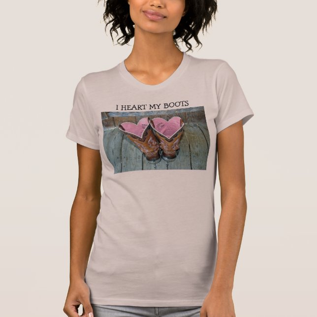 T-shirt I COEUR mes bottes (Devant)