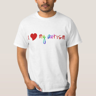 T-shirt I coeur mes chemises d'autisme