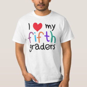 T-shirt I coeur mon cinquième amour de professeur de