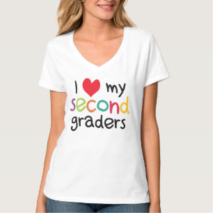 T-shirt I coeur mon deuxième amour de professeur de