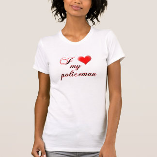 T-shirt I "coeur" mon policier