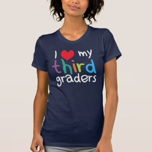 T-shirt I coeur mon troisième amour de professeur de