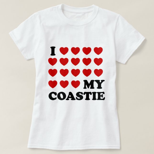 T-shirt I (coeur) my Coastie (Design devant)