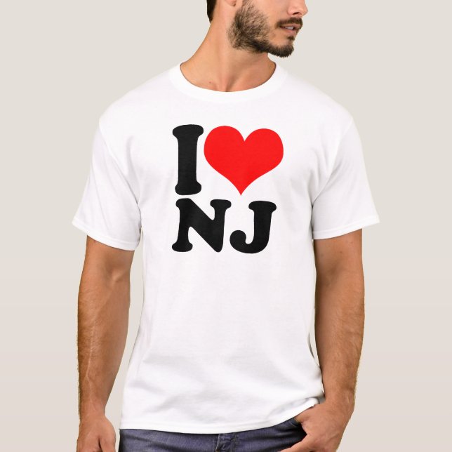 T-shirt I coeur NJ (Devant)