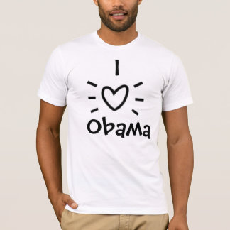 T-SHIRT I "COEUR" OBAMA !