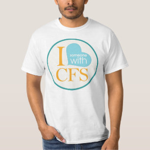 T-shirt I {coeur} quelqu'un avec le CFS